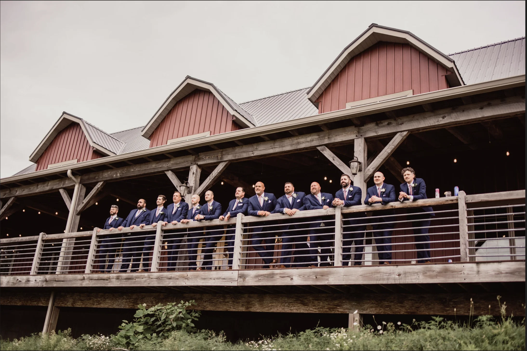 The Barn wedding day